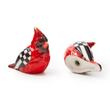 Mackenzie Childs Cardinal Toile Salt and Pepper Set