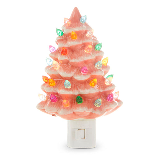 Vintage Pink Tree Night Light - 6"