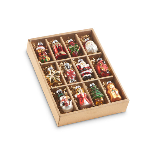 Box of Vintage Traditional Christmas Ornaments