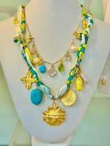 Knotty Bling Scarf Necklace (Multiple Style Options)
