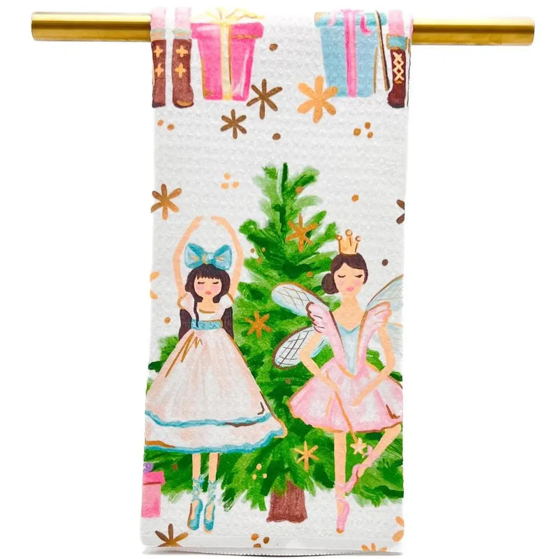 Nutcracker Ballet Tea Towel - Christmas Hand Towel