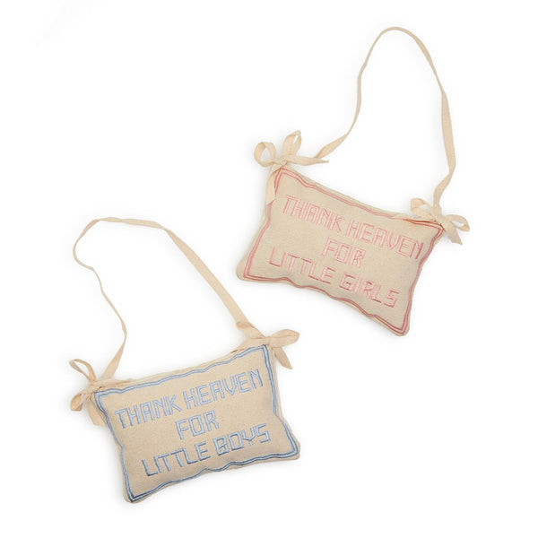 "Thank Heaven" Pillow Door Hanger (Two Color Options)