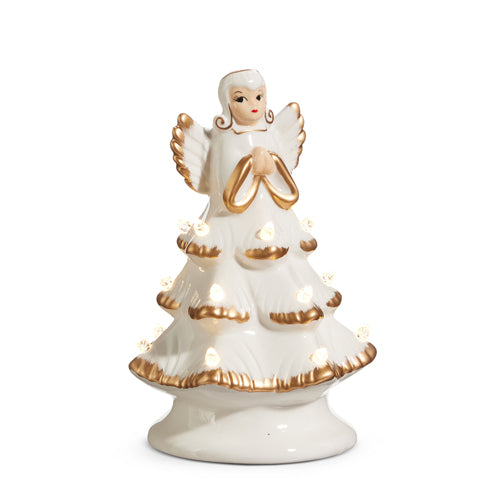 Lighted 8" Lighted Vintage Angel Tree