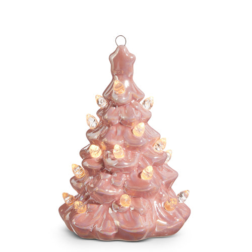 Lighted Pink Vintage Tree Ornament