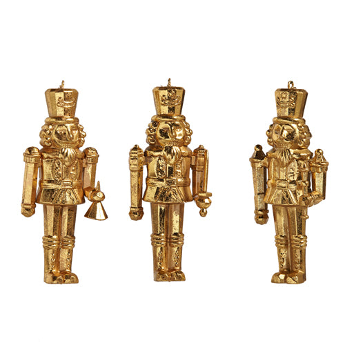 Gold Nutcracker Ornament (Three Style Options)