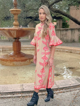 Como Midi Dress in Begonia Tan