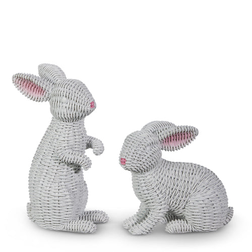 White Woven Bunnies (Two Style Choices)