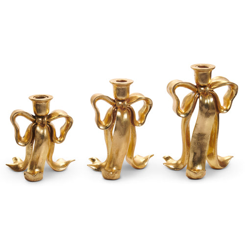Bow Candlestick Holder (Three Size Options)