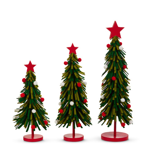 Red and Green Felt Tree (Three Size Options)