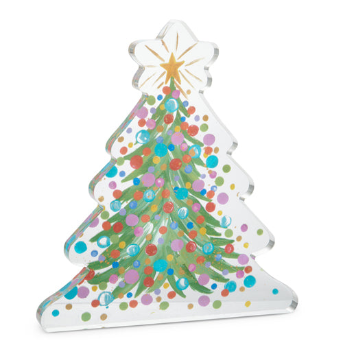 Confetti Tree Acrylic Cut Out Block
