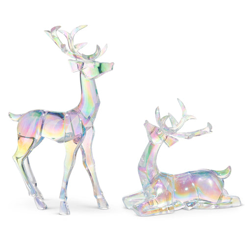 Clear Iridescent Deer (Not a set)