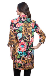 Dizzy Lizzy Vail Tunic Tiger Rug Print