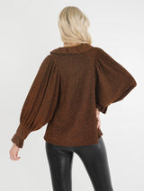 Emily McCarthy Charlotte Top in Black Gold - Nativity Knit