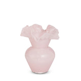 Pale Pink Ruffle Vase