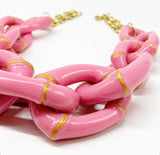 Parker Kennedy - "The Michelle" Chunky Bamboo Statement Necklace (Four Color Options)