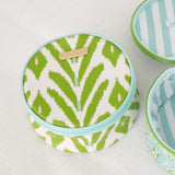 Laura Park Petite Frond Green Round Jewelry Case