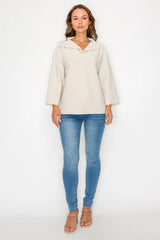 JOH Kourtney Crepe Knit Top