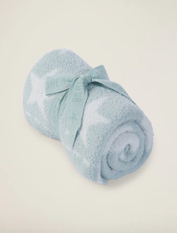 Barefoot Dreams Cozychic Dream Receiving Blanket in Aqua Ice