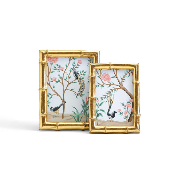Gold Faux Bamboo Frame (Two Size Options)