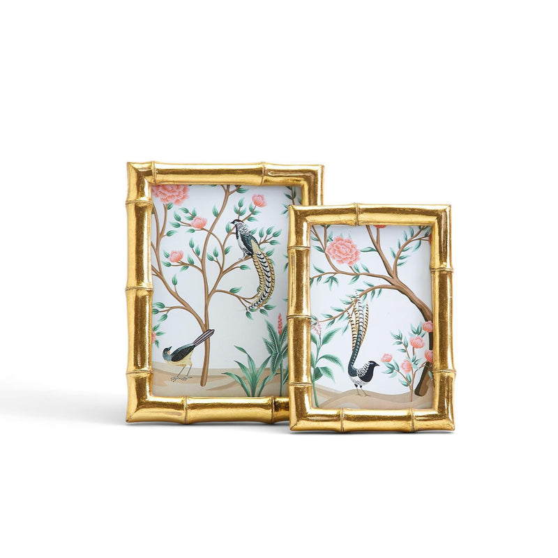 Gold Faux Bamboo Frame (Two Size Options)