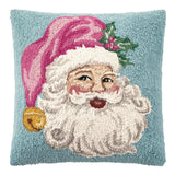 Retro Pink Santa Pillow