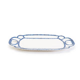 Two's Company Blue Bamboo Touch Platter