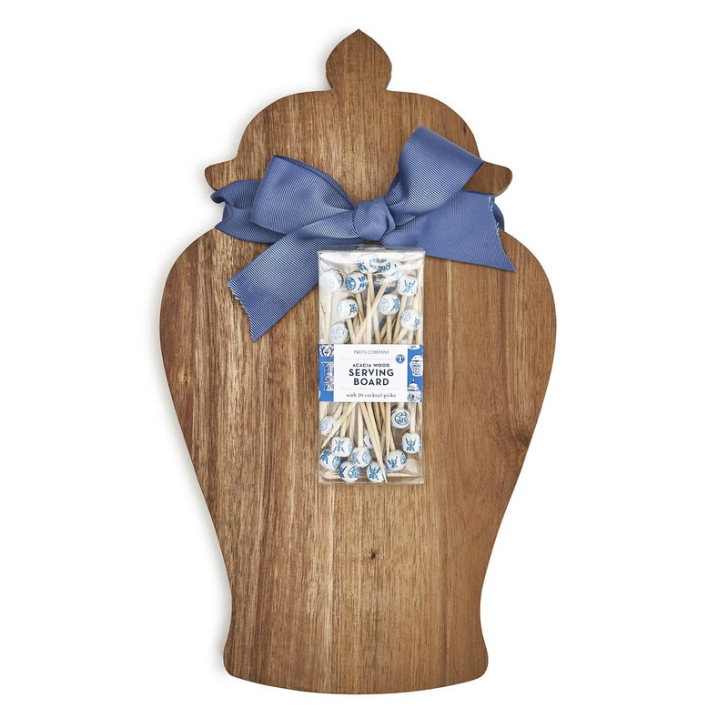 Two's Company Ginger Jar Serving Board