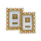 Two's Company Gold Chain Frame (Choose Size!)