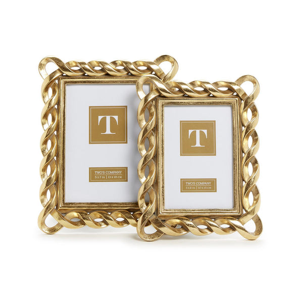 Gold Ribbon Photo Frame (Two Size Options)