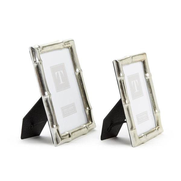 Silver Faux Bamboo Frame (Two Size Options)