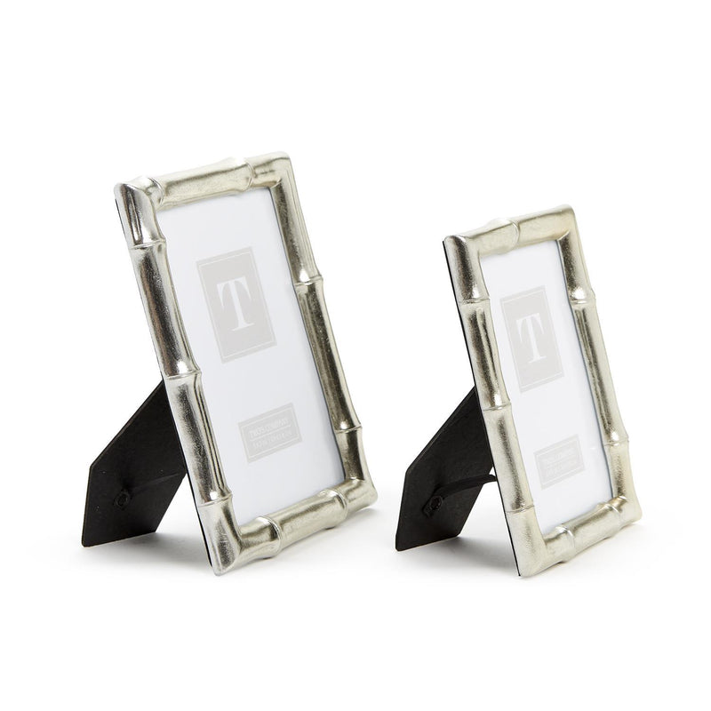 Silver Faux Bamboo Frame (Two Size Options)
