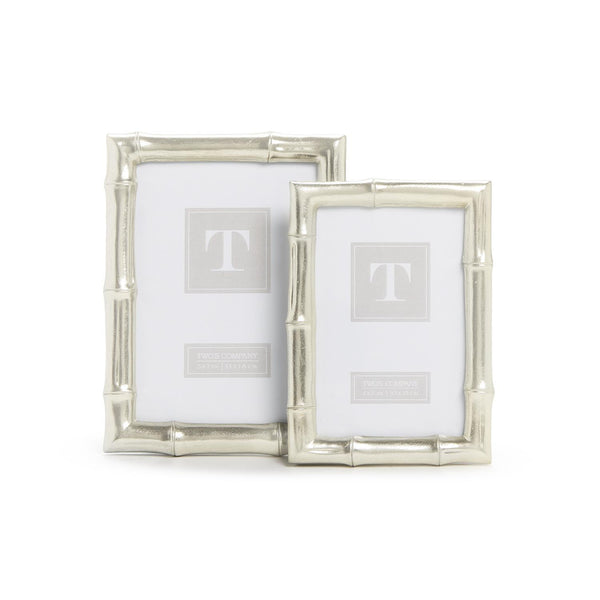 Silver Faux Bamboo Frame (Two Size Options)