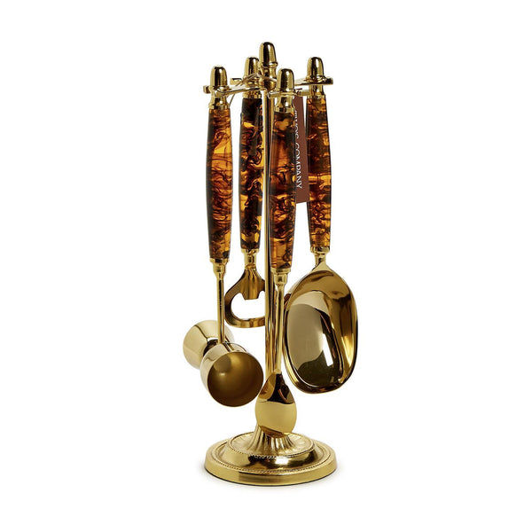 Four Piece Tortoise Bar Set