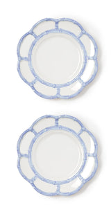 French Blue Bamboo Salad Plate (Set of 2)
