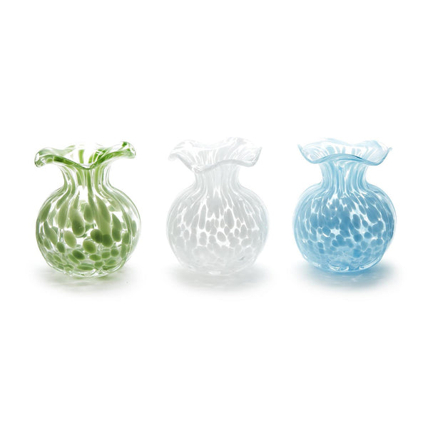 Ruffled Edge Spotted Vase (Three Color Options)