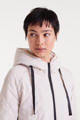 Ecru Long Rain Jacket