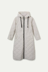 Ecru Long Rain Jacket