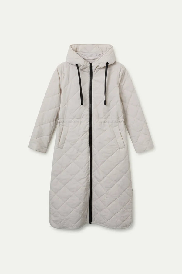 Ecru Long Rain Jacket