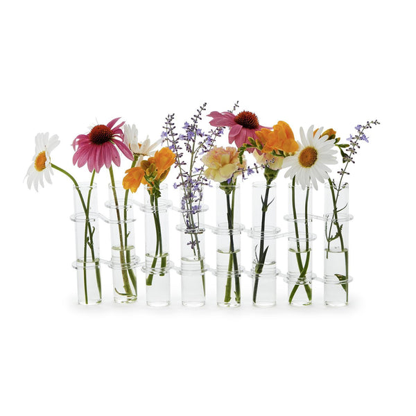 Hinged Tube Flower Vase - Set of 8