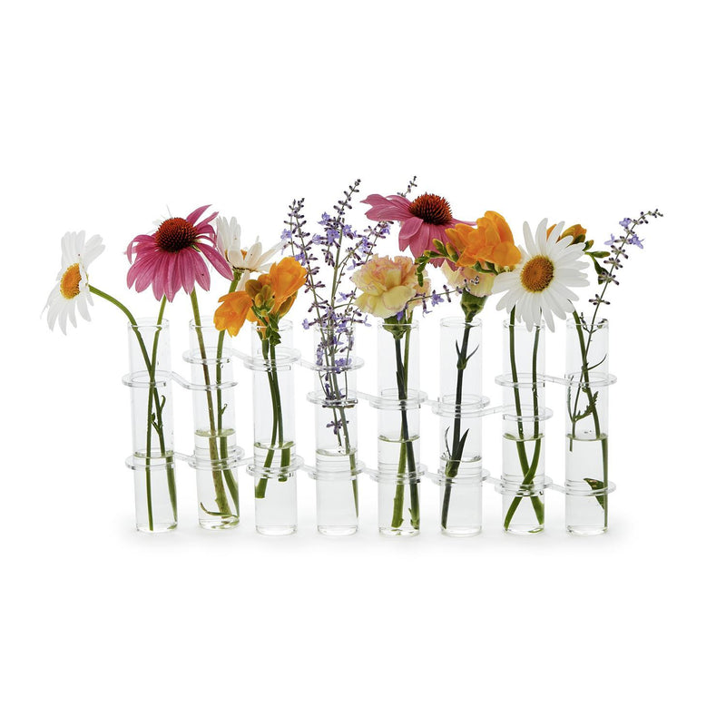 Hinged Tube Flower Vase - Set of 8