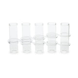 Two's Company Hinged Tube Flower Vase - Set of 5