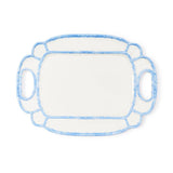 French Blue Bamboo Melamine Platter