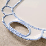 French Blue Bamboo Melamine Platter