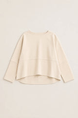JOH Krista Crepe Knit Top in Beige