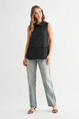 Collared Layering Tank (Two Color Options)