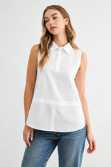 Collared Layering Tank (Two Color Options)