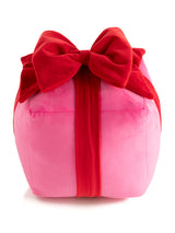 Gift Box Pillow in Pink and Red