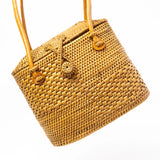 Ata Vine Sewing Basket Handbag Bag with Curved Top