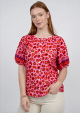 Spotted Leopard Pink Top