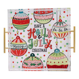 Holly Jolly Ornaments Acrylic Tray